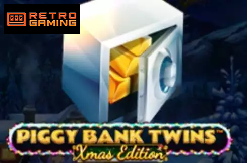 Piggy Bank Twins Xmas